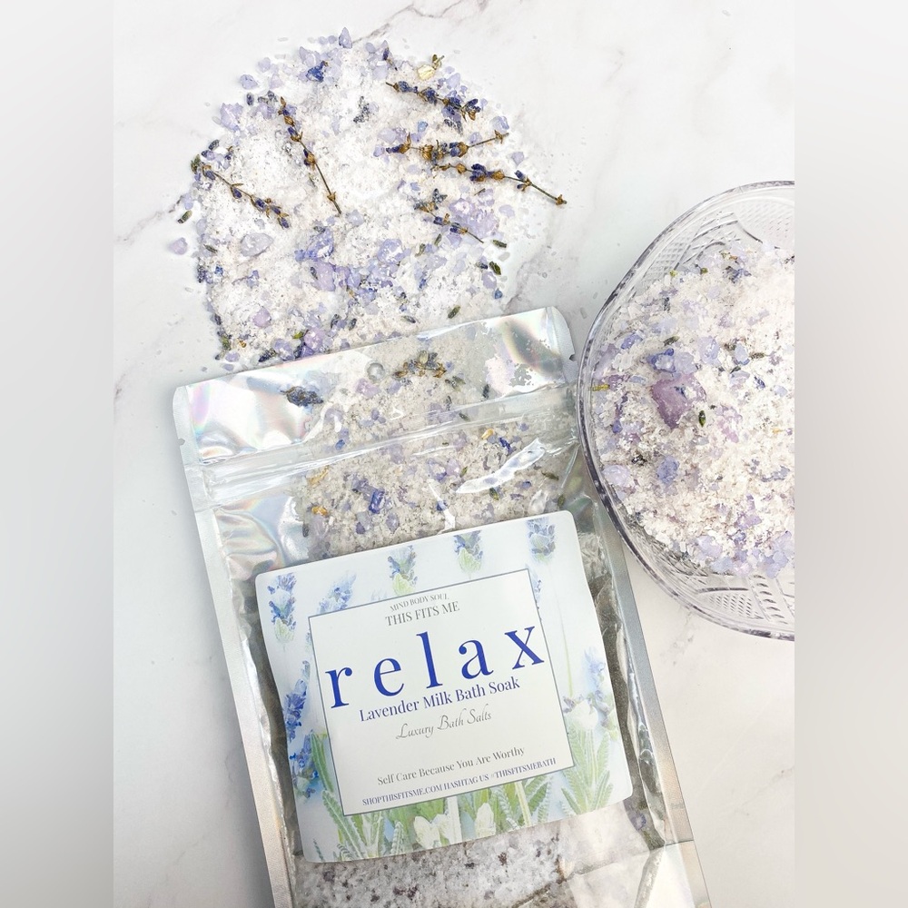 Dead Sea Salt Lavender Milk Bath Soak Spa Skincare Sea Salt This Fits Me 12oz